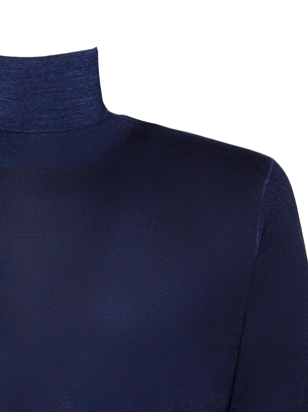 Fedeli high-neck ribbed-trim sweater Blauw