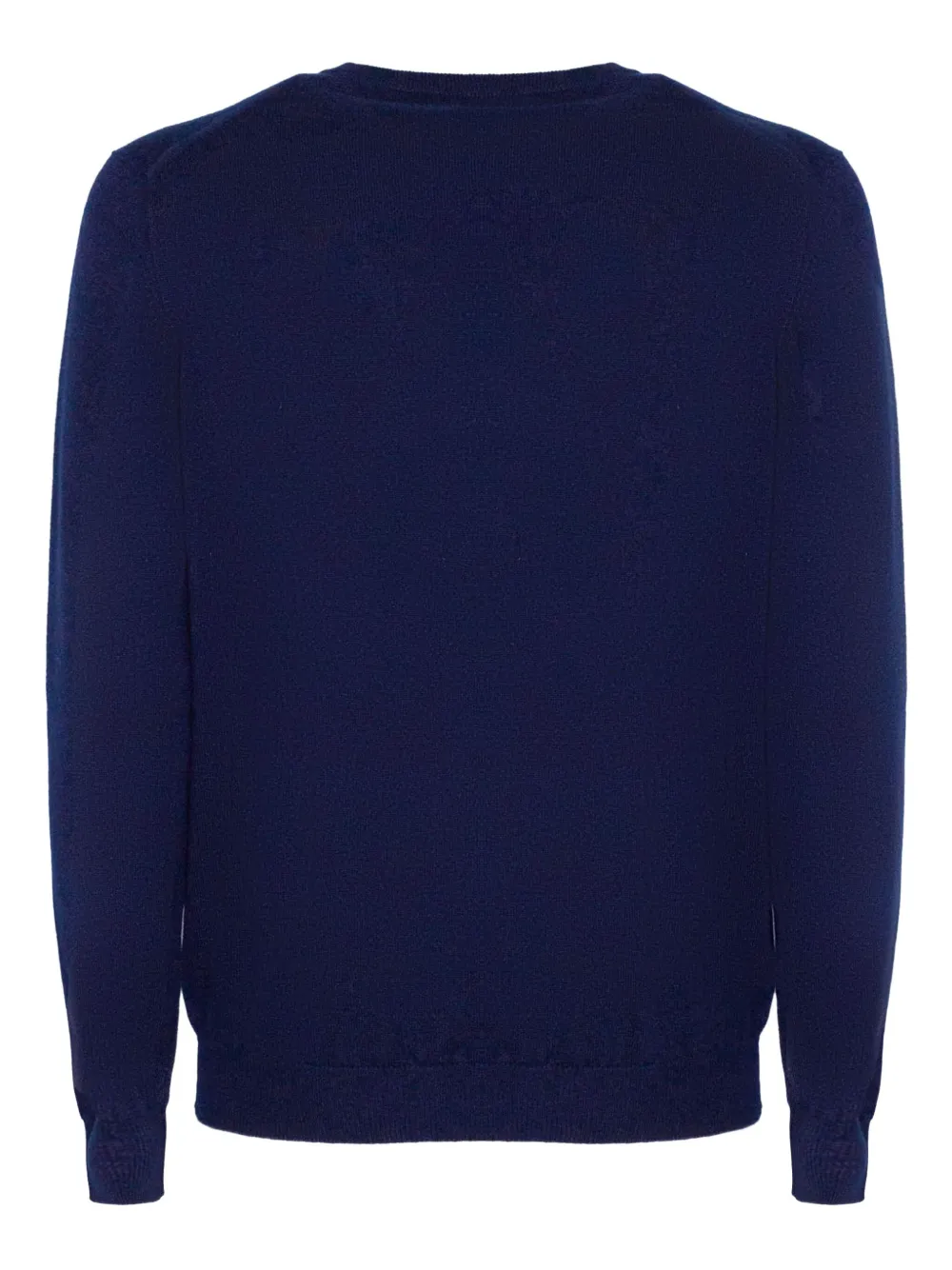 Fedeli crew-neck ribbed-trims sweater Blauw