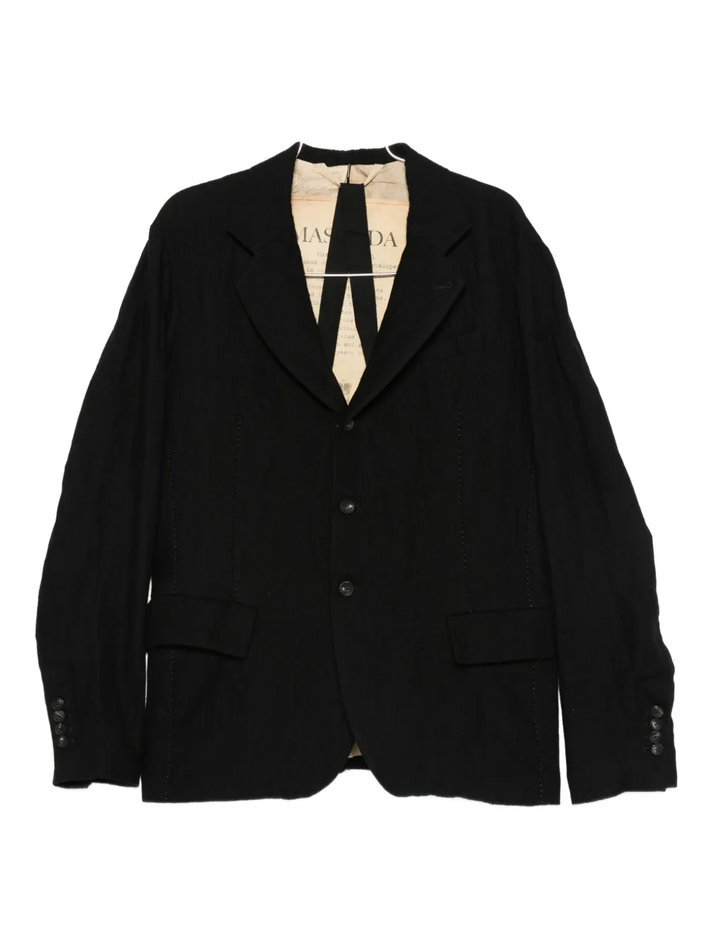 Masnada single-breasted blazer | Black | Image 1