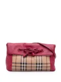 Burberry Pre-Owned 2000-2017 Haymarket Check Coated Canvas Leah crossbody bag - Pink