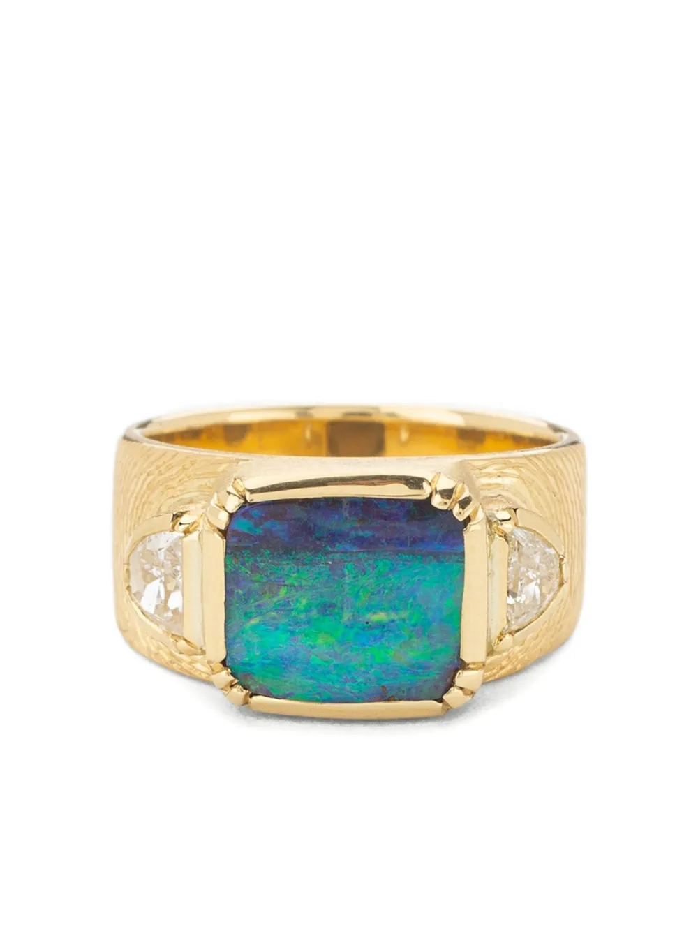 Brooke Gregson 18k Yellow Gold Opal Diamond Ring In Gold
