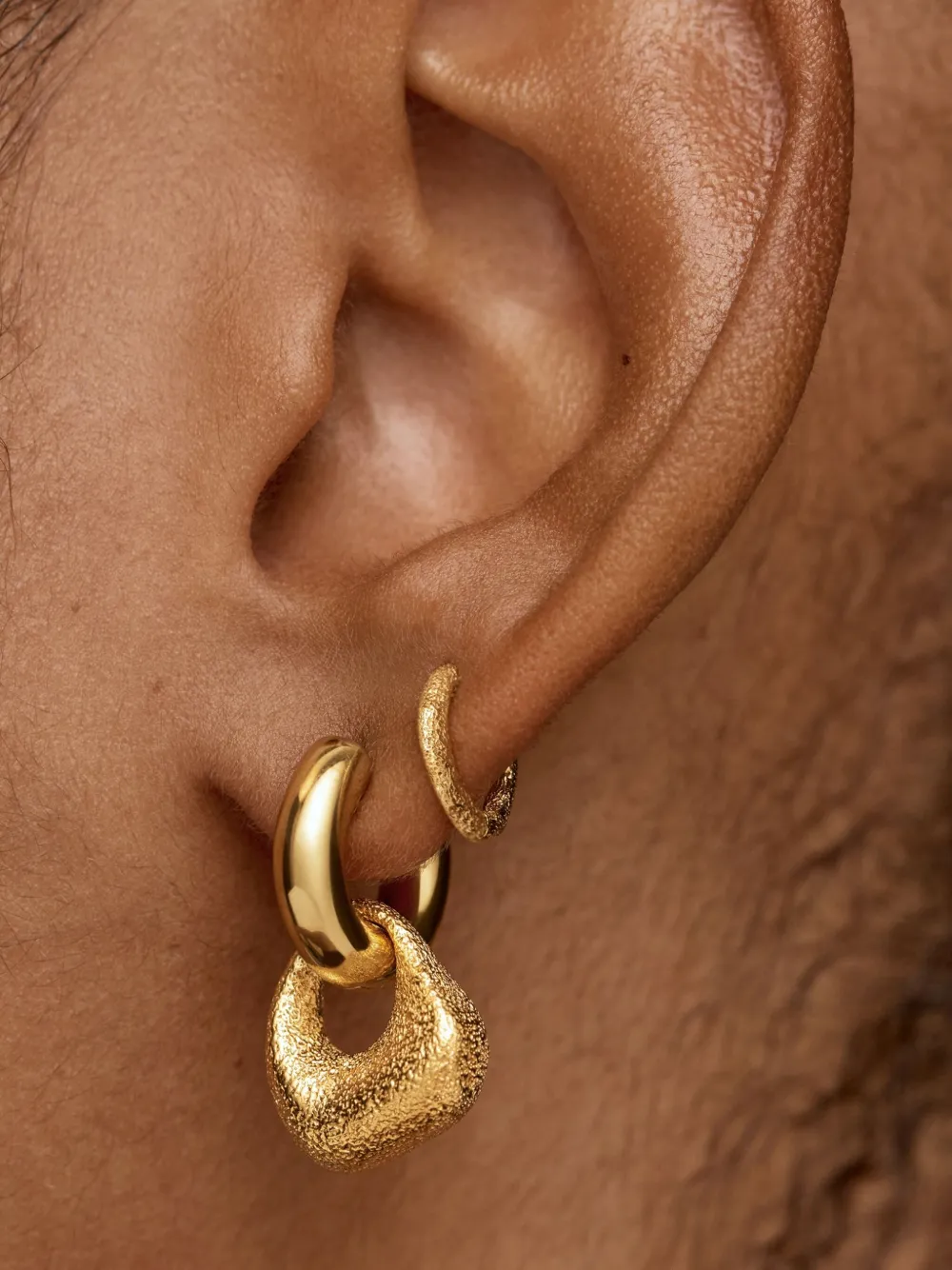 Monica Vinader Polished-finish Earrings In Gold