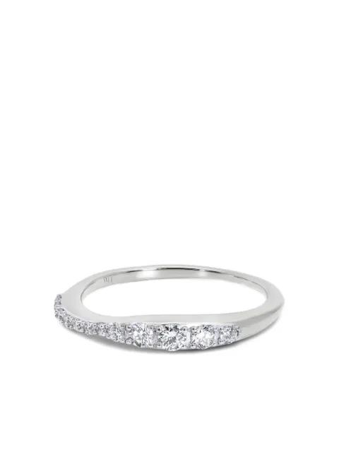 Monica Vinader anillo con detalle de diamante