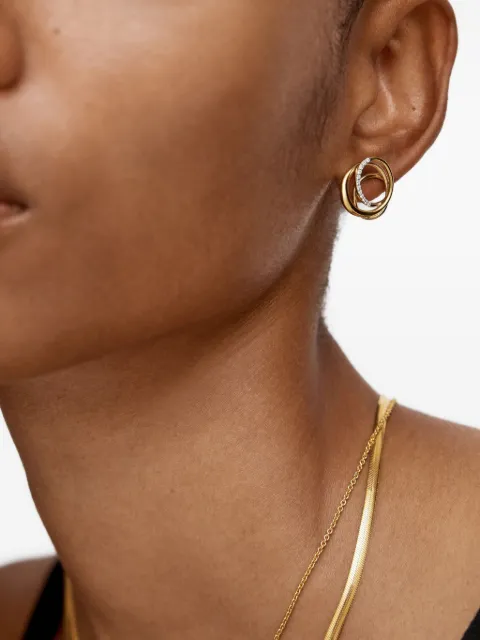 Monica Vinader aretes Nura con diamantes