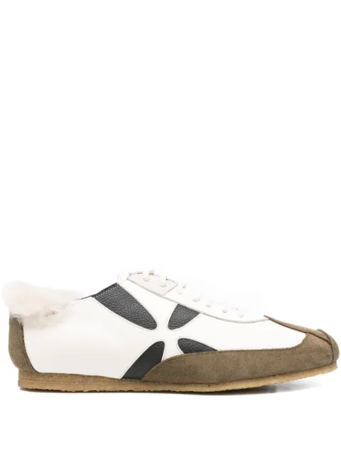 Stefan Cooke flower-detail leather sneakers