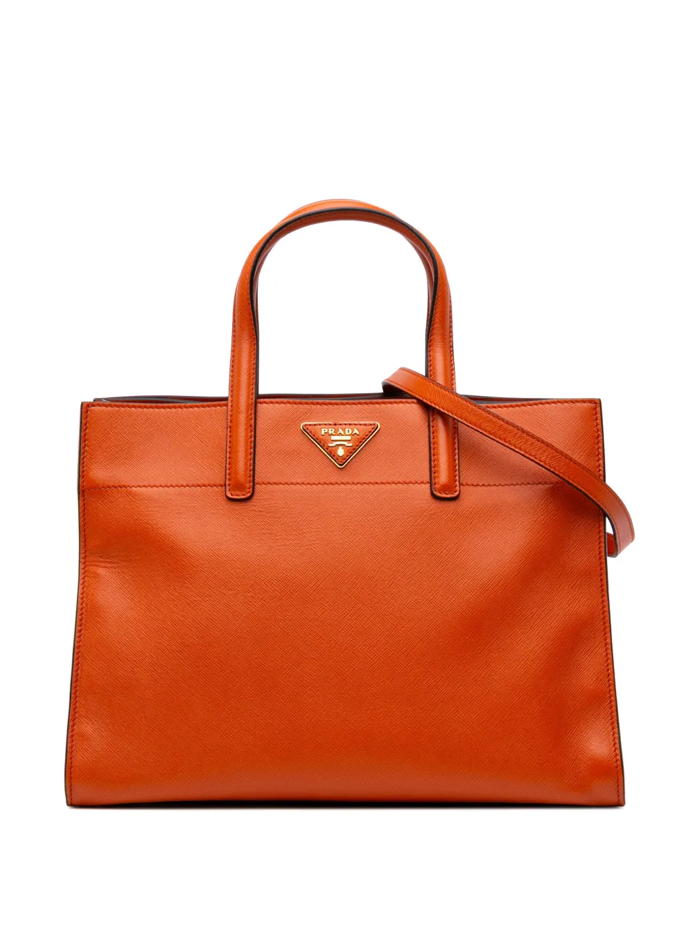 2010-2025 Saffiano Soft Triple Pocket Tote satchel