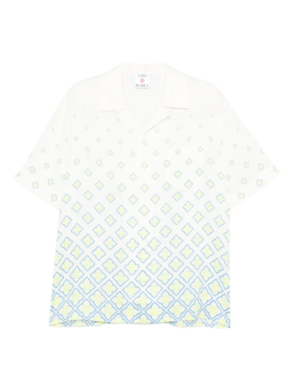 Casablanca monogram short sleeve shirt - Weiß