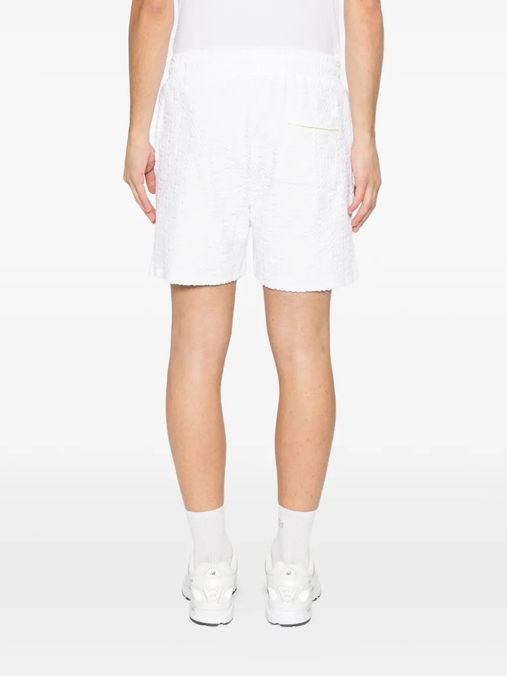Casablanca Shorts met badstof monogram Wit