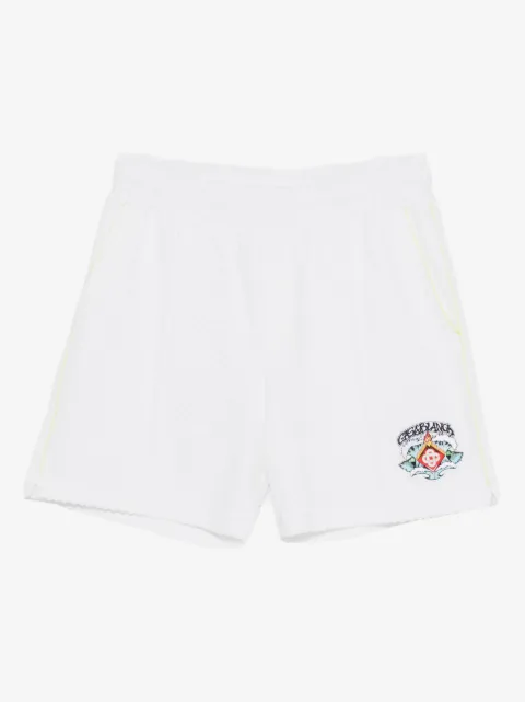 Casablanca short en éponge à motif monogrammé
