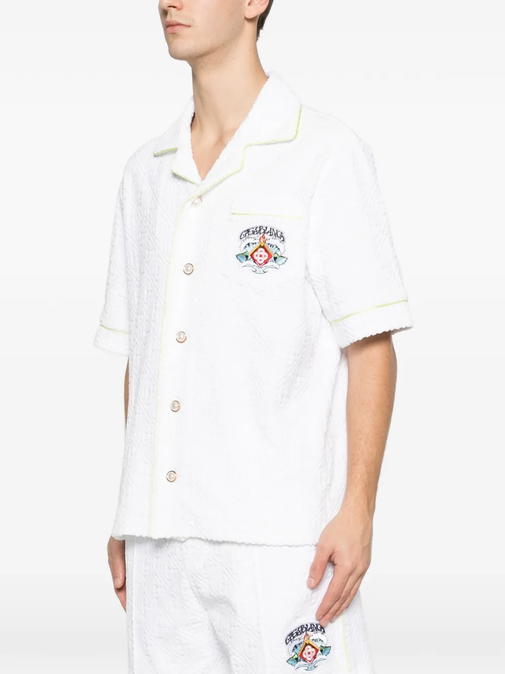 Casablanca Overhemd met logopatch Wit