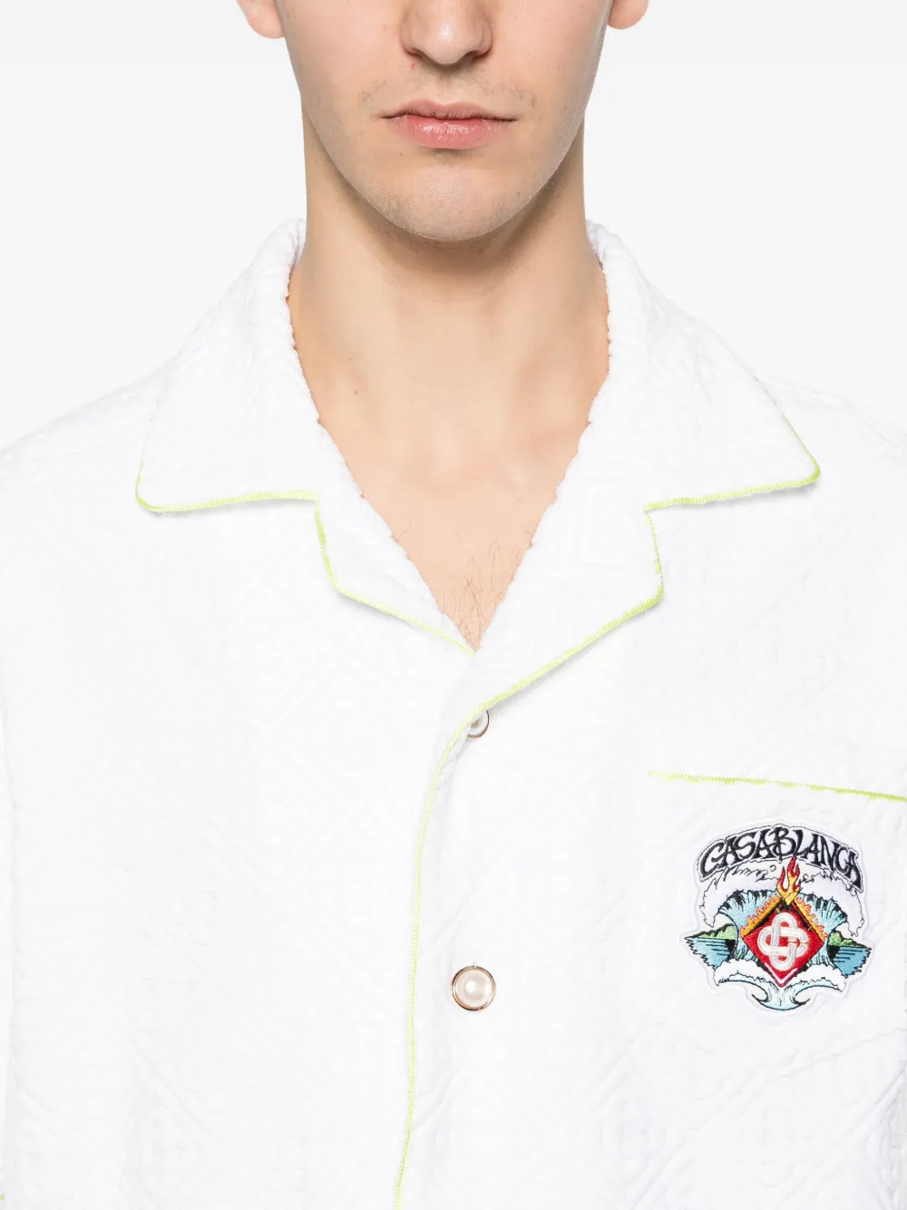 Casablanca Overhemd met logopatch Wit