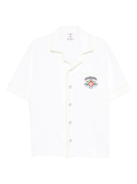 Casablanca camisa de toalla con monograma