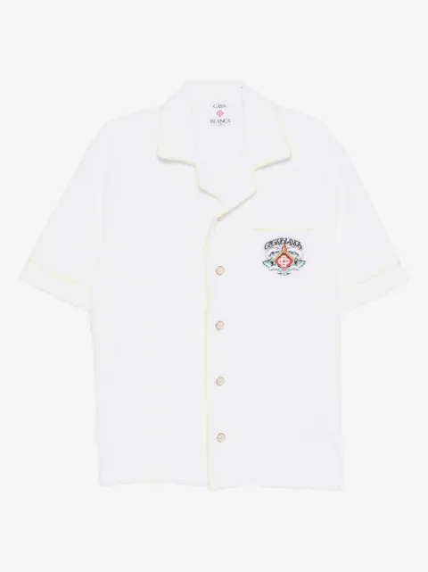 Casablanca chemise en tissu-éponge à patch logo