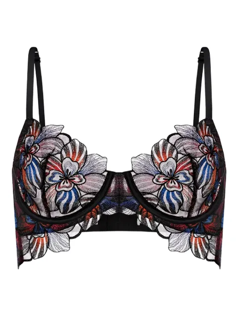 Zhilyova floral embroidered bra