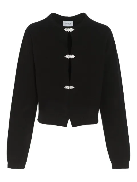 Barrie jewel-fastening cashmere cardigan