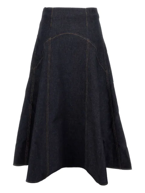 Jacquemus The Triangle de-Nîmes flared denim skirt
