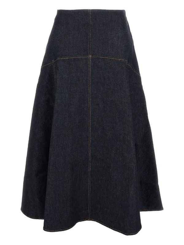 JACQUEMUS デニムスカート Jacquemus The Triangle de-Nîmes フレアデニムスカート