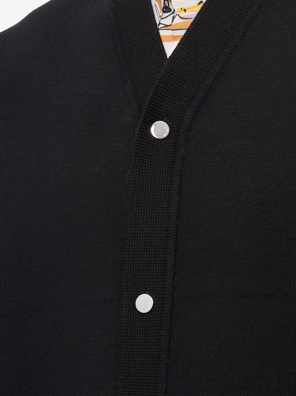 Jacquemus V-neck ribbed cardigan Zwart