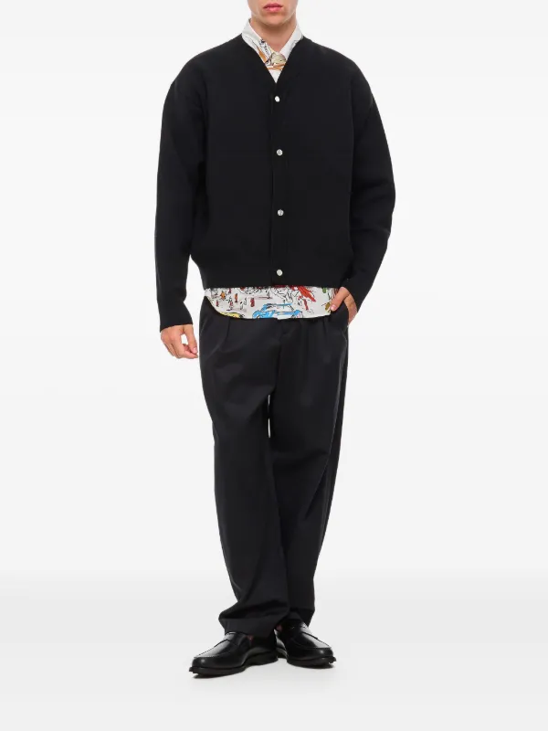Jacquemus リブニット カーディガン | ブラック | FARFETCH JP