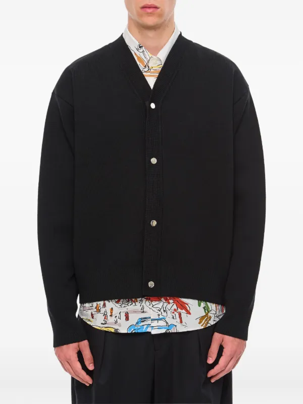 Jacquemus リブニット カーディガン | ブラック | FARFETCH JP