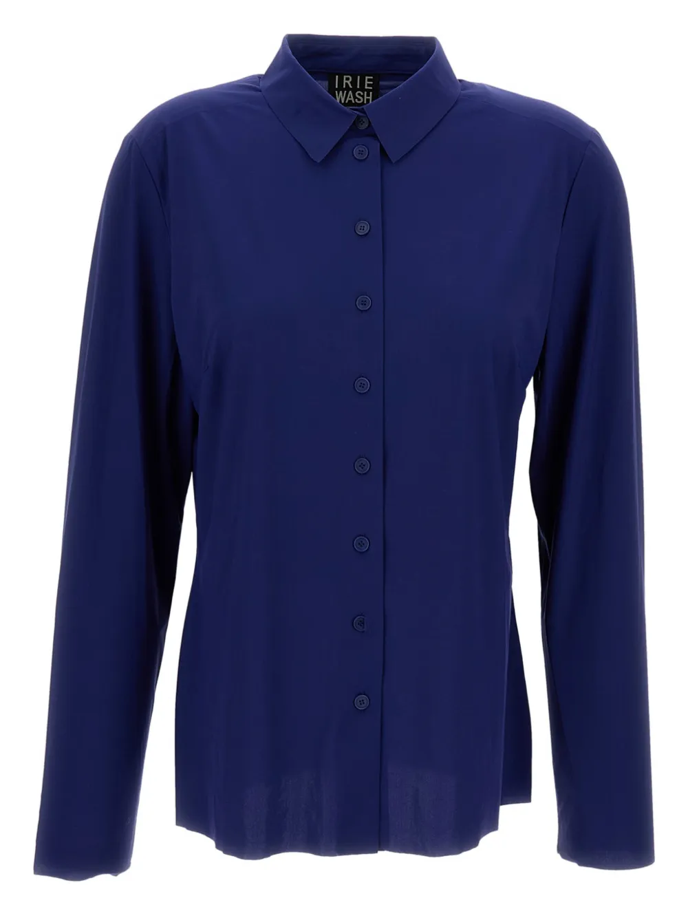 Irie Button-up Poplin Shirt In Blue