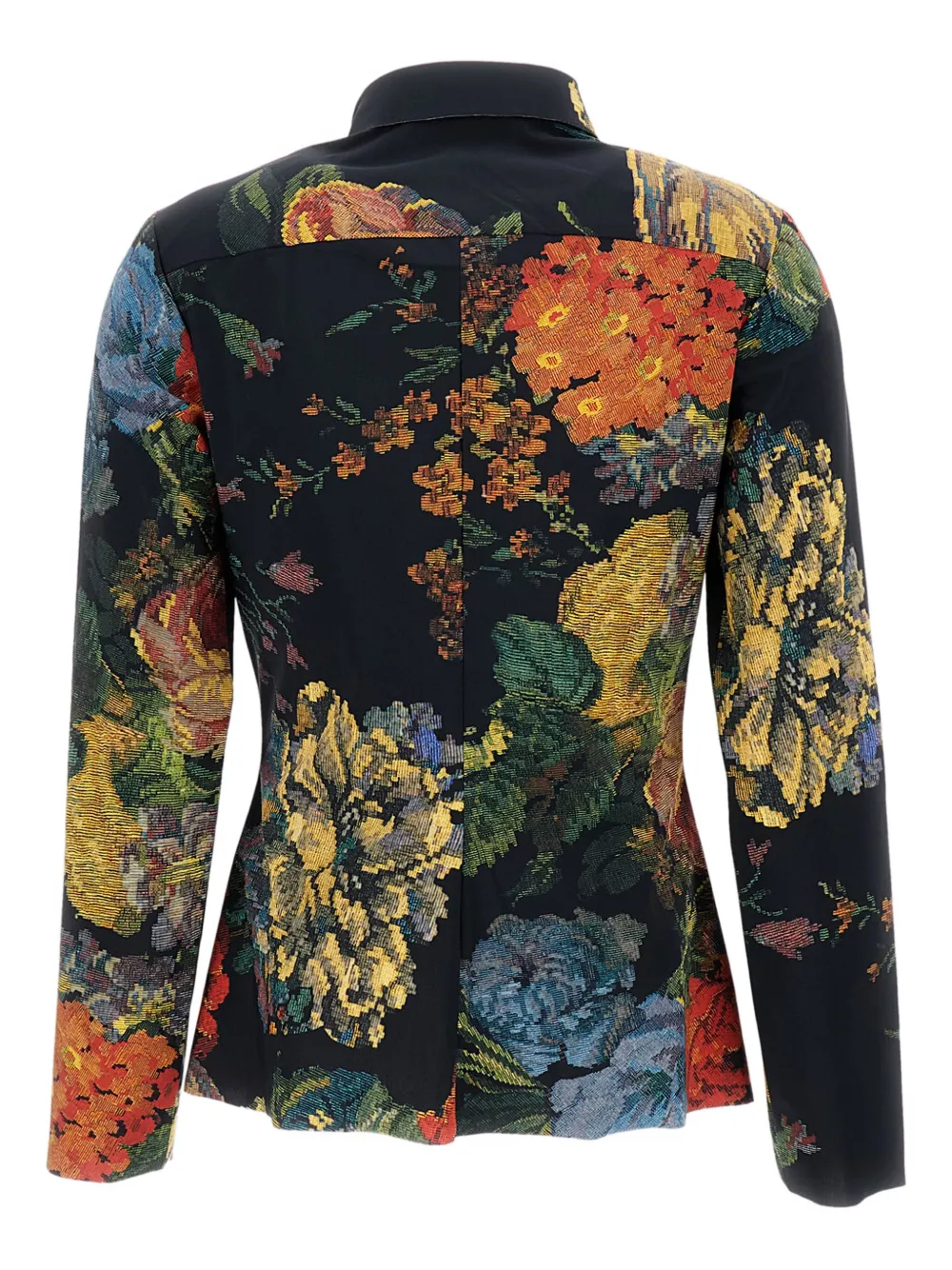 Irie' Blouse met bloemenprint - Zwart