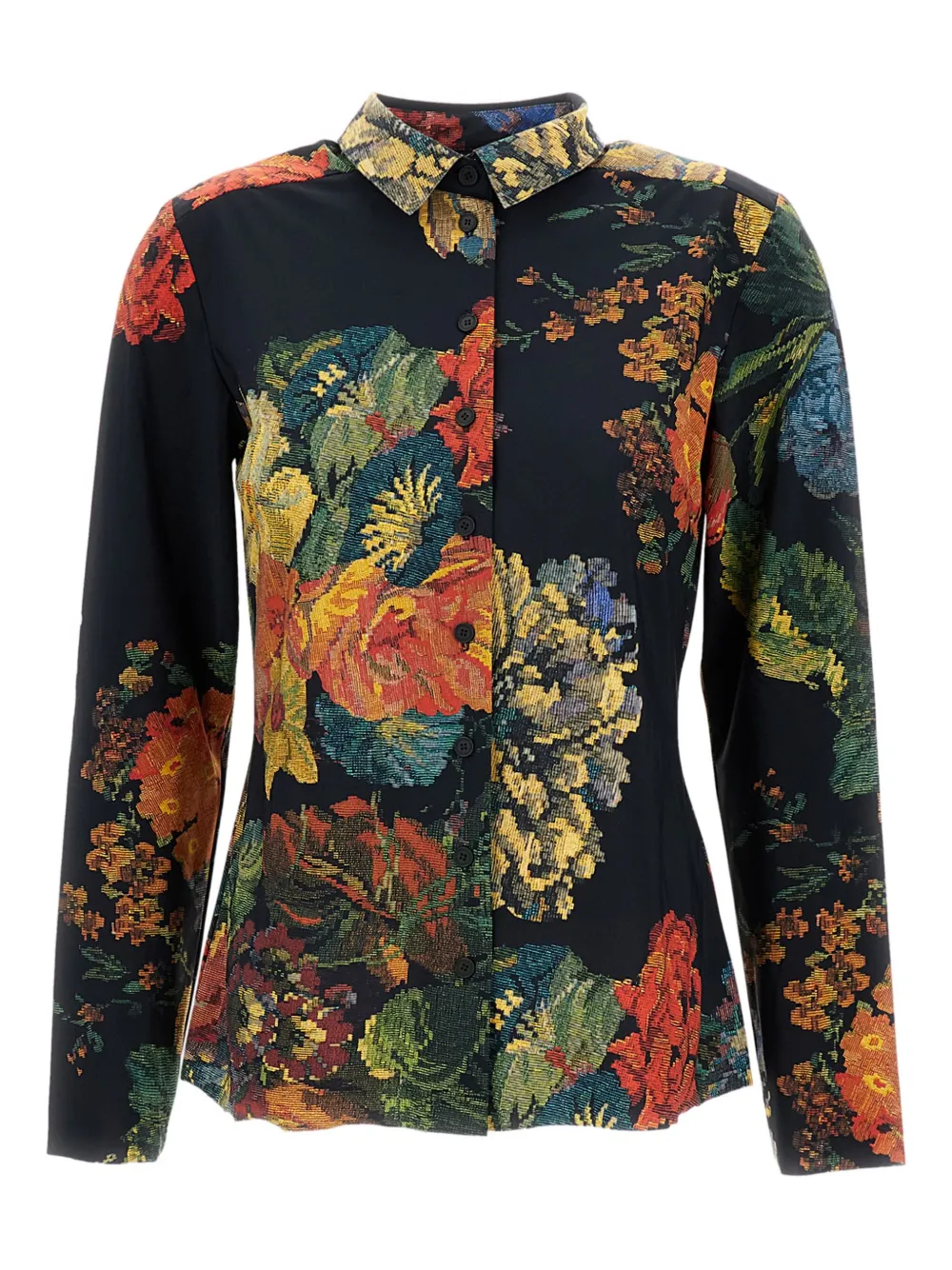 Irie' floral-pattern shirt | Black | Image 1