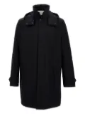 Fay hooded snap-fastening parka - Black