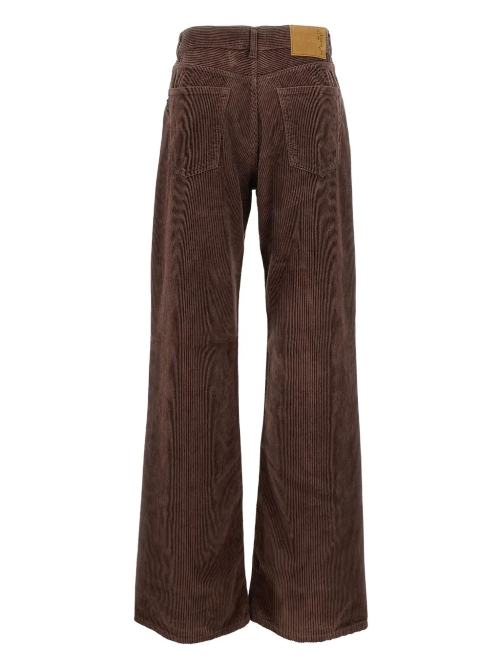 Haikure logo-patch corduroy trousers Bruin