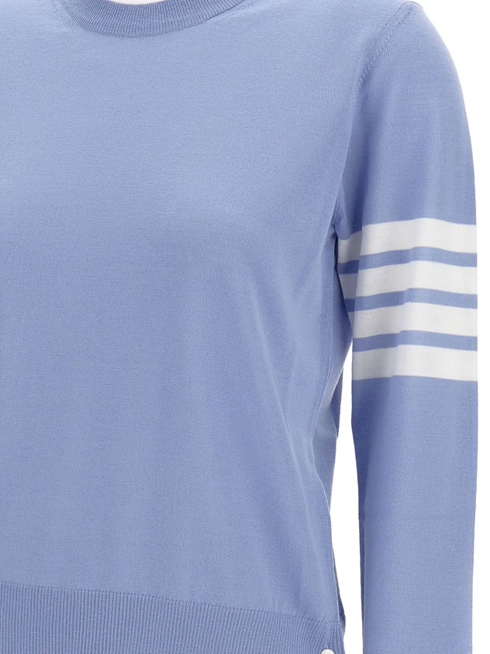 Thom Browne Wollen trui met ronde hals Blauw