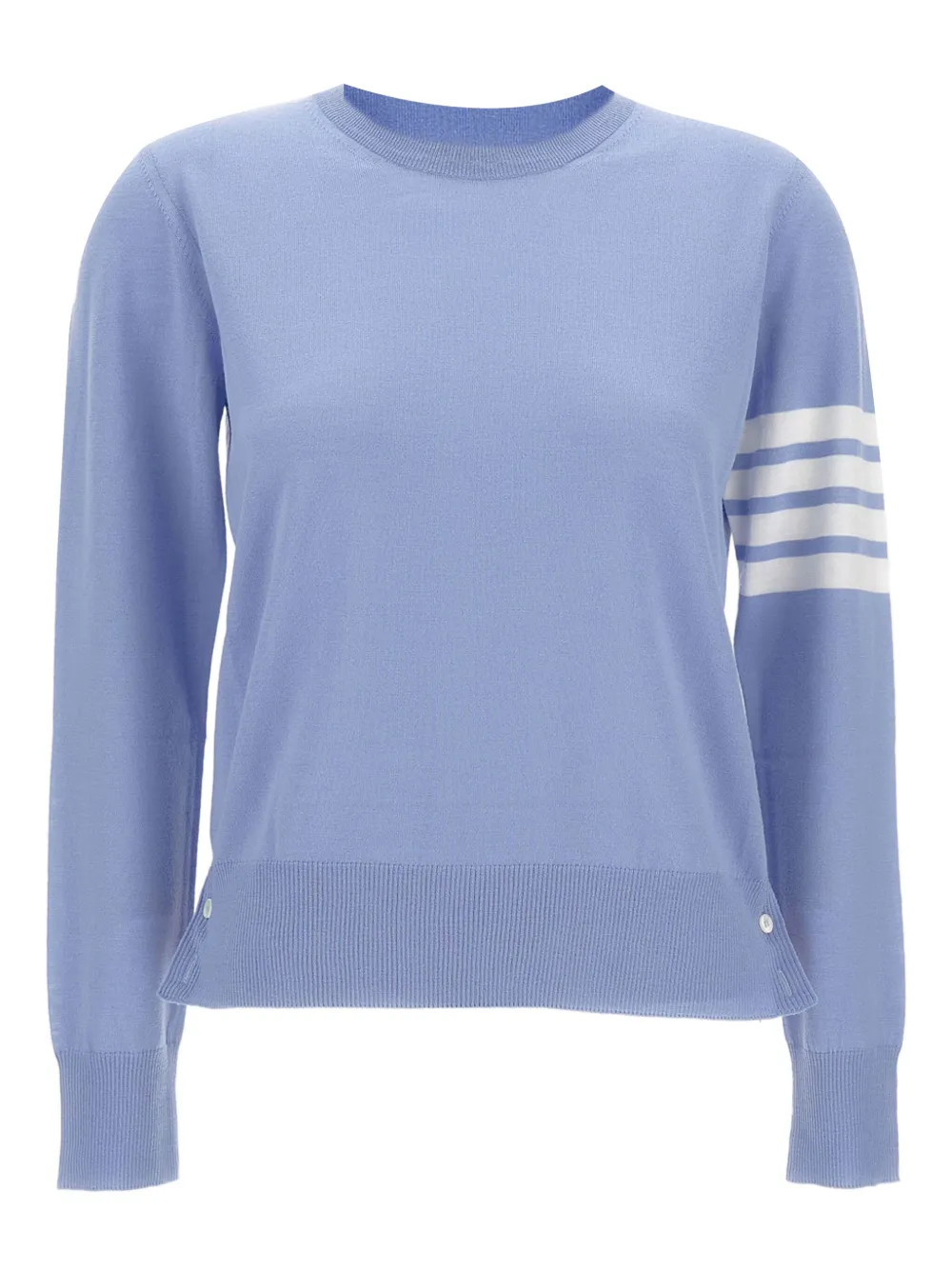 Thom Browne Wollen trui met ronde hals Blauw