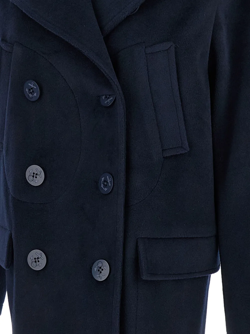 Buttoned Peacoat