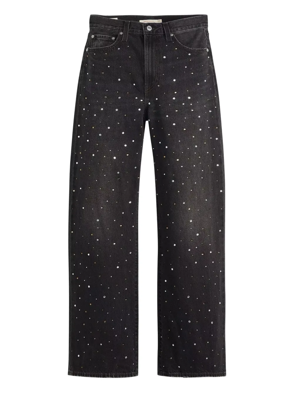 Ribcage crystal-embellished jeans