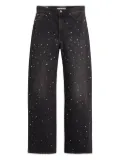 Levi's Ribcage crystal-embellished jeans - Grey