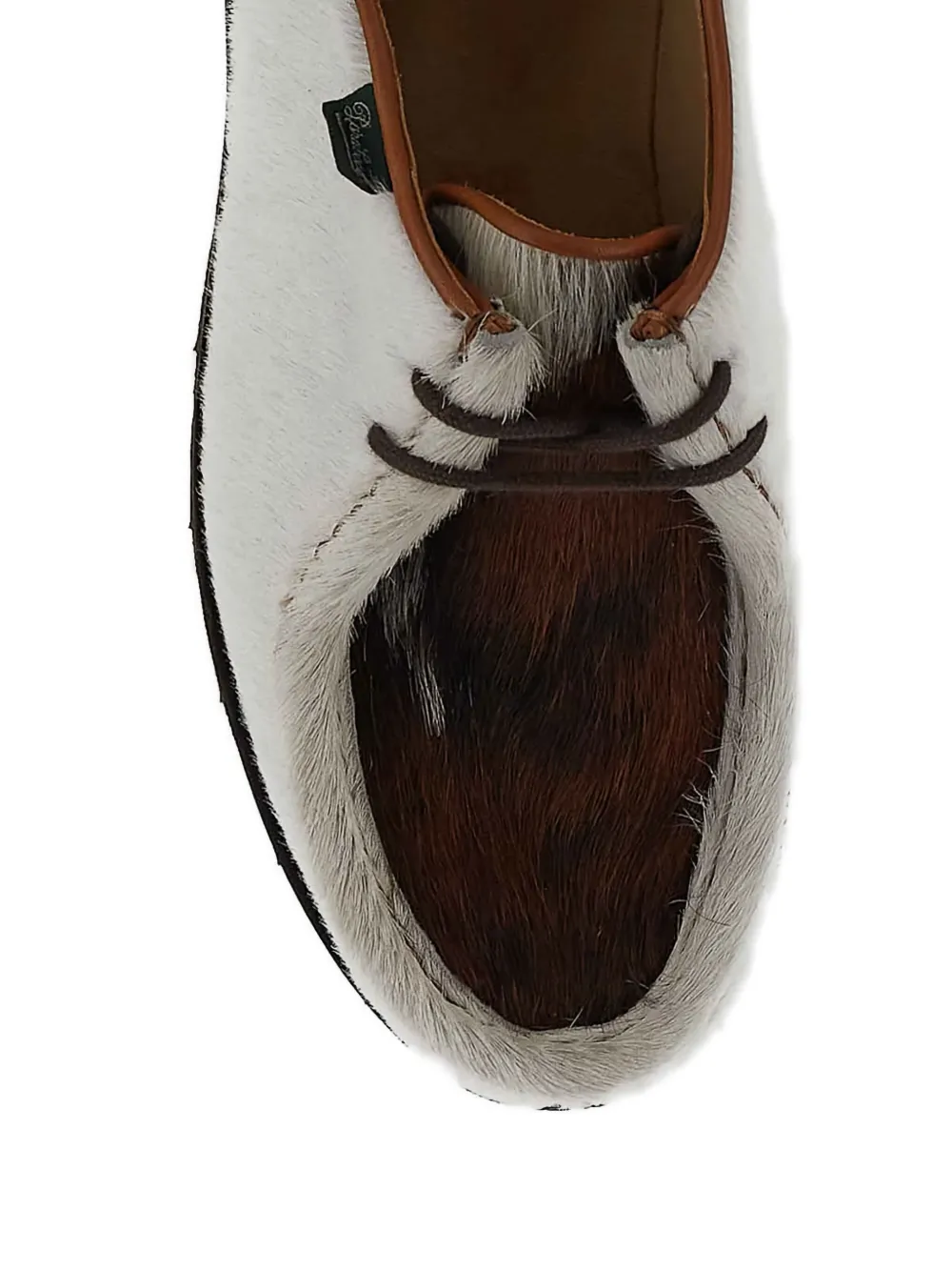 Paraboot calf-hair lace-up derby shoes Brown