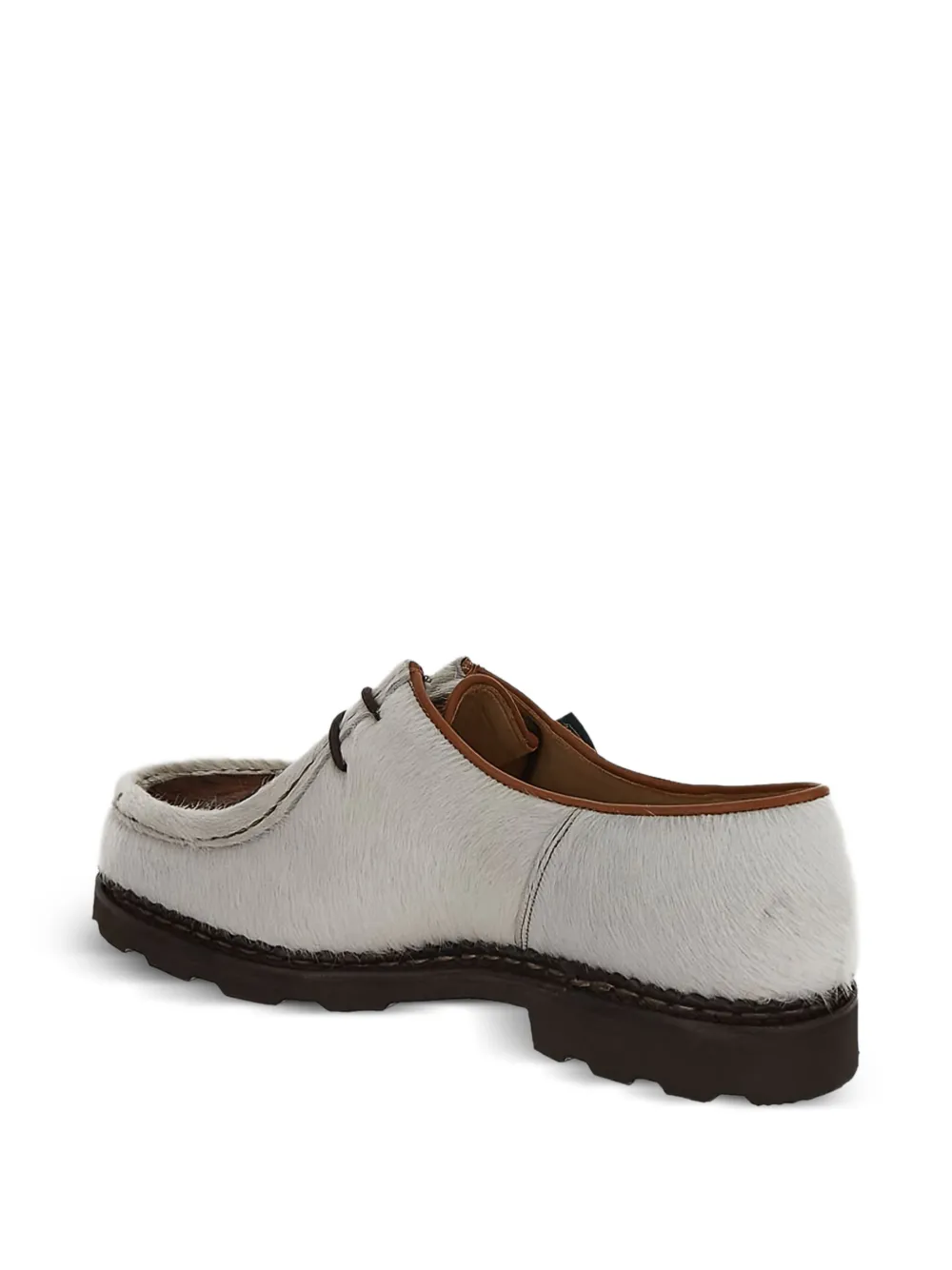 Paraboot calf-hair lace-up derby shoes Brown