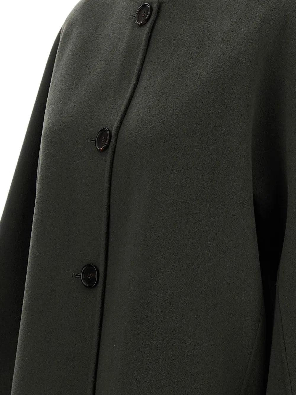 'S Max Mara button-fastening scarf-neck jacket Groen