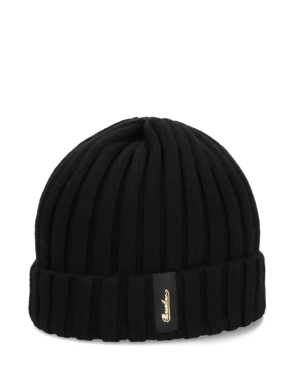 Borsalino ribbed beanie Zwart