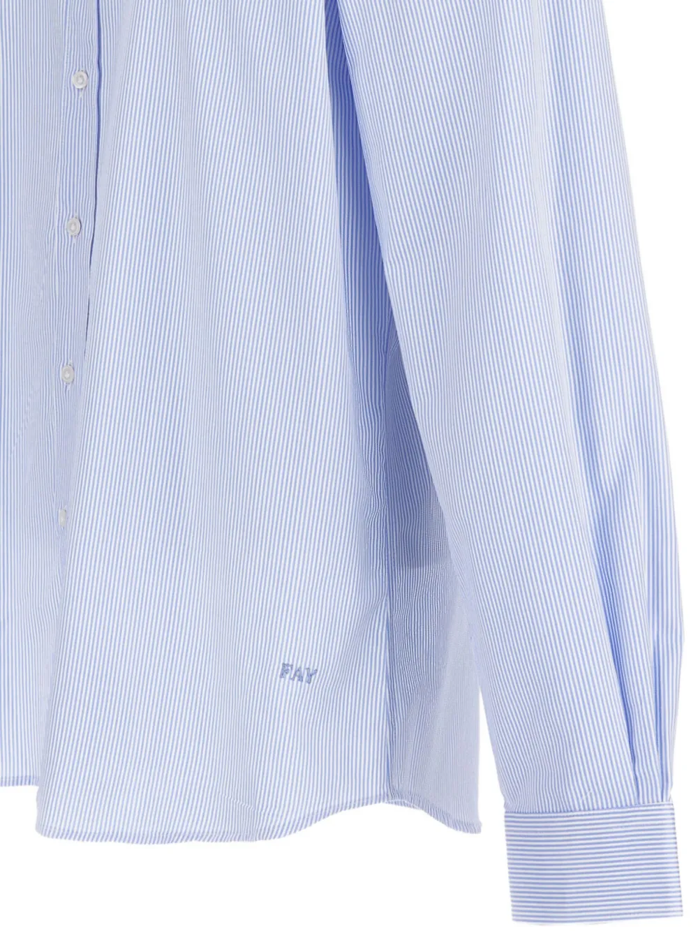 Fay striped long-sleeve shirt Blauw