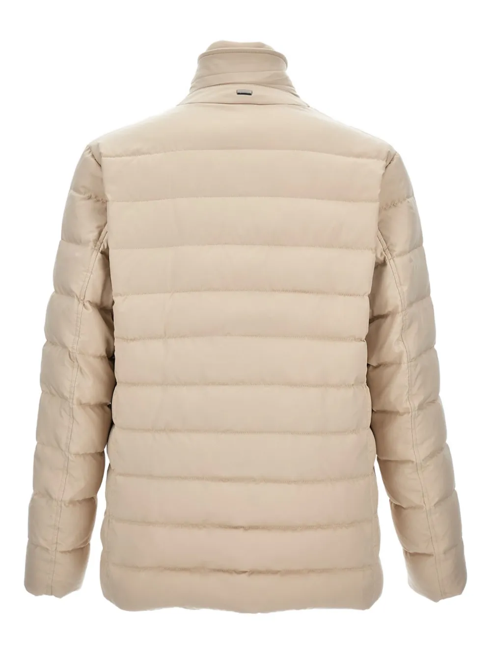 Herno quilted button-fastening padded jacket Beige