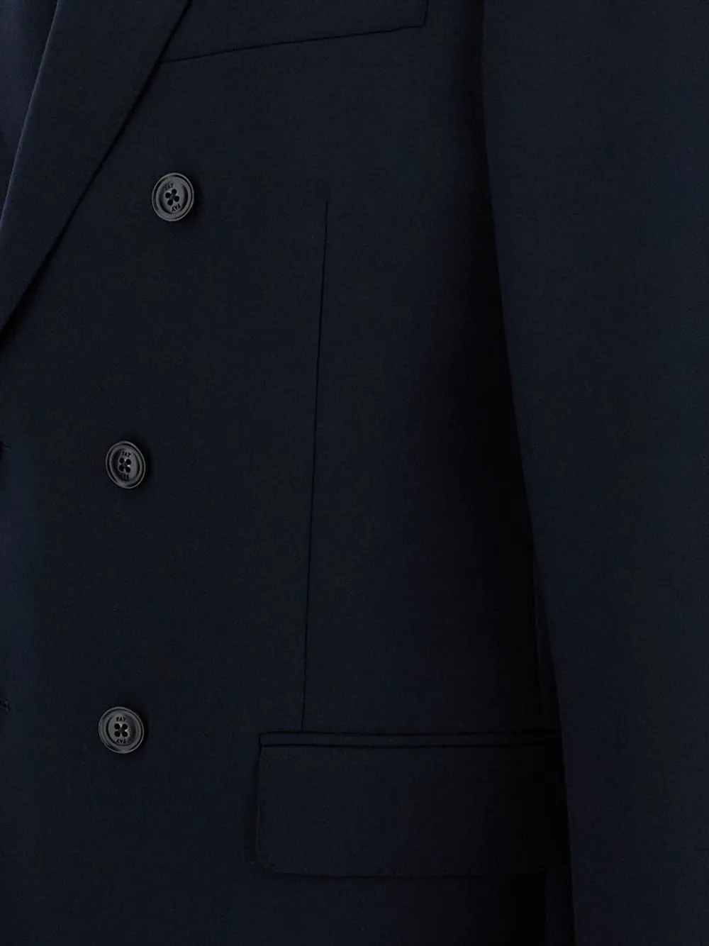 Fay Travel jack met dubbele rij knopen Blauw