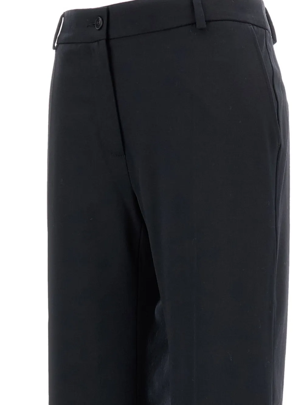 Alberto Biani Broek met cuffs Zwart