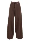 Haikure leather-label slouched jeans - Brown
