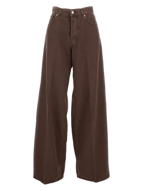 Haikure leather-label slouched jeans