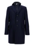 Fay three-button detachable-collar coat - Blue