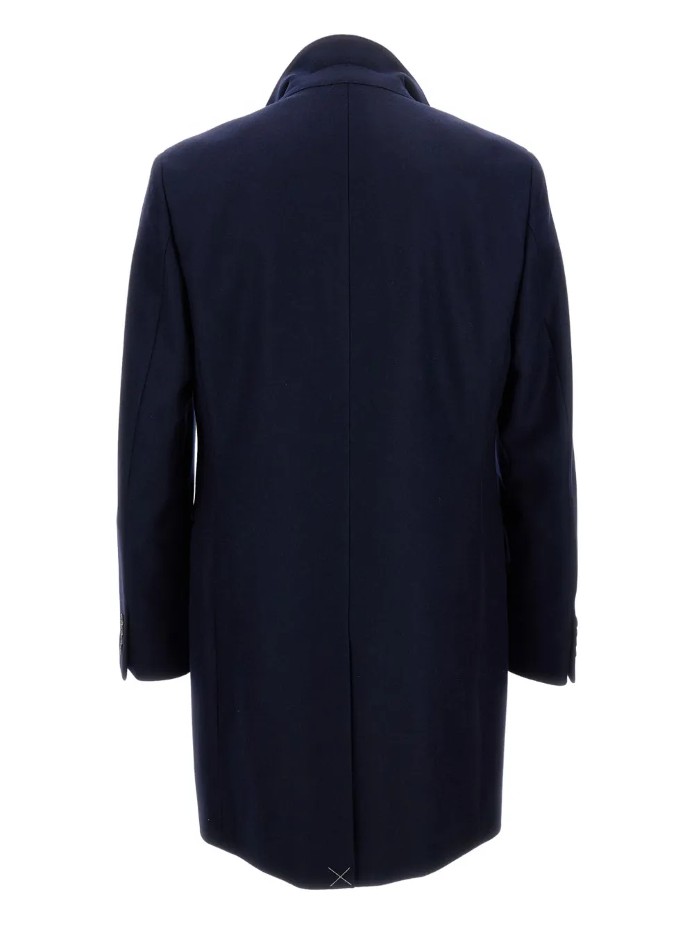 Fay three-button detachable-collar coat Blauw