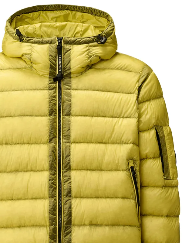 Company lens-detail Hooded Down Jacket Yellow FARFETCH IN