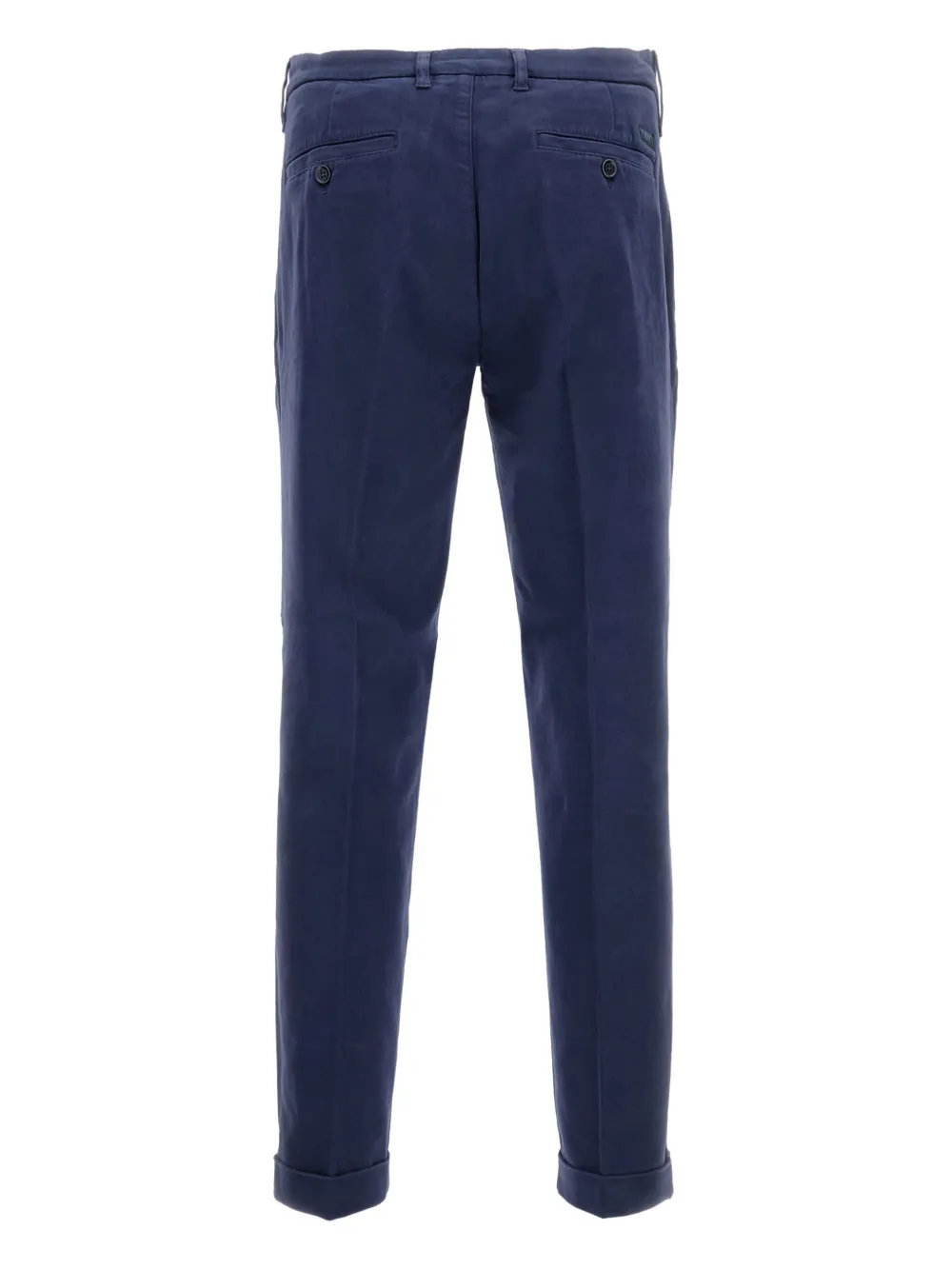 Fay cuffed cotton trousers Blauw
