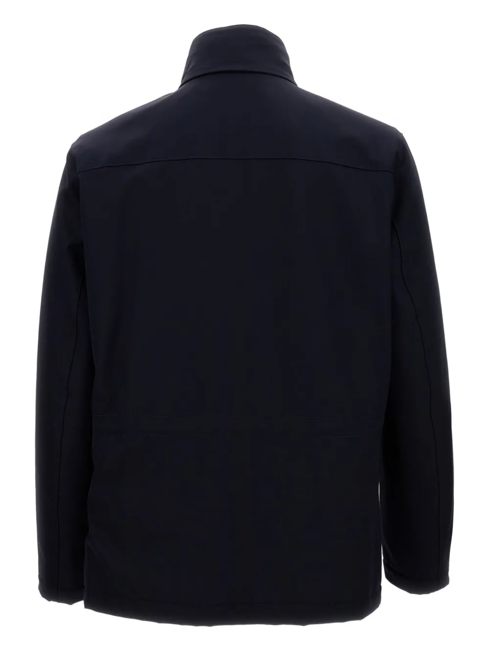 Fay hook-fastening flap-pocket jacket Blauw