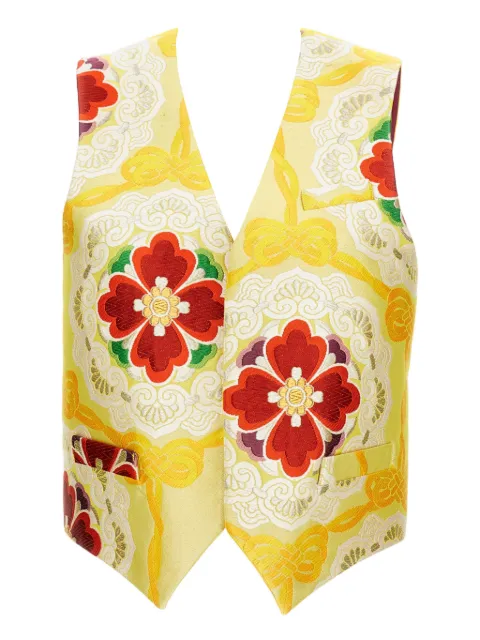 Irie' floral pattern waistcoat